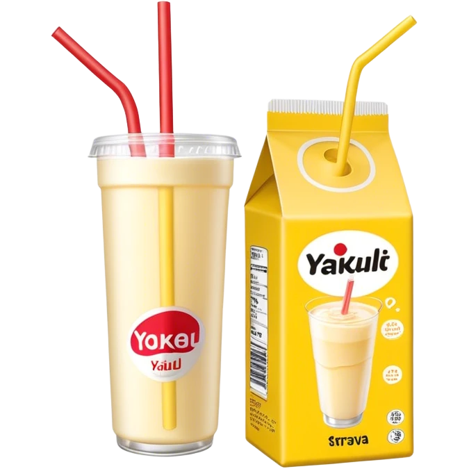 straw pack Korea Yakult emoji