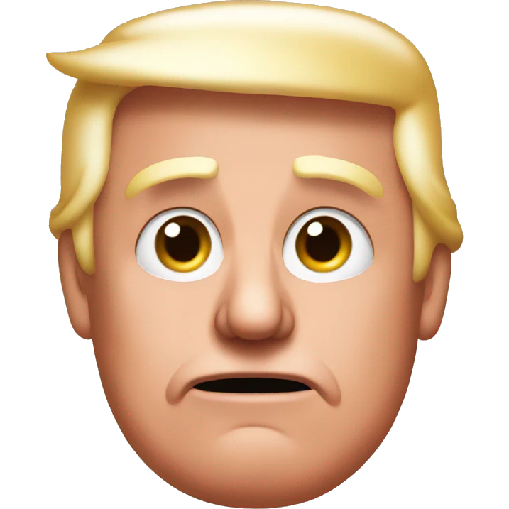 Trump with ham face emoji