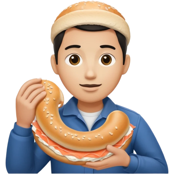İnsan simit karışım emoji