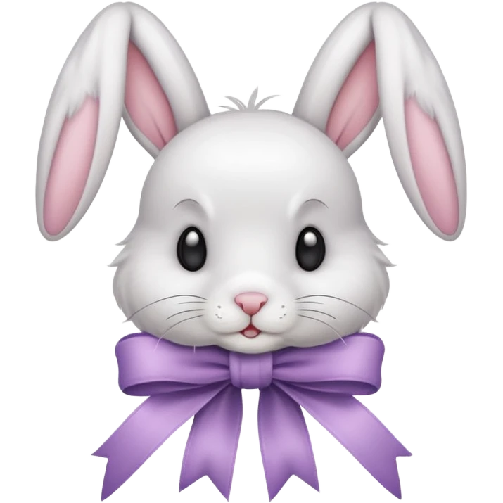 ribbon with rabbit emoji