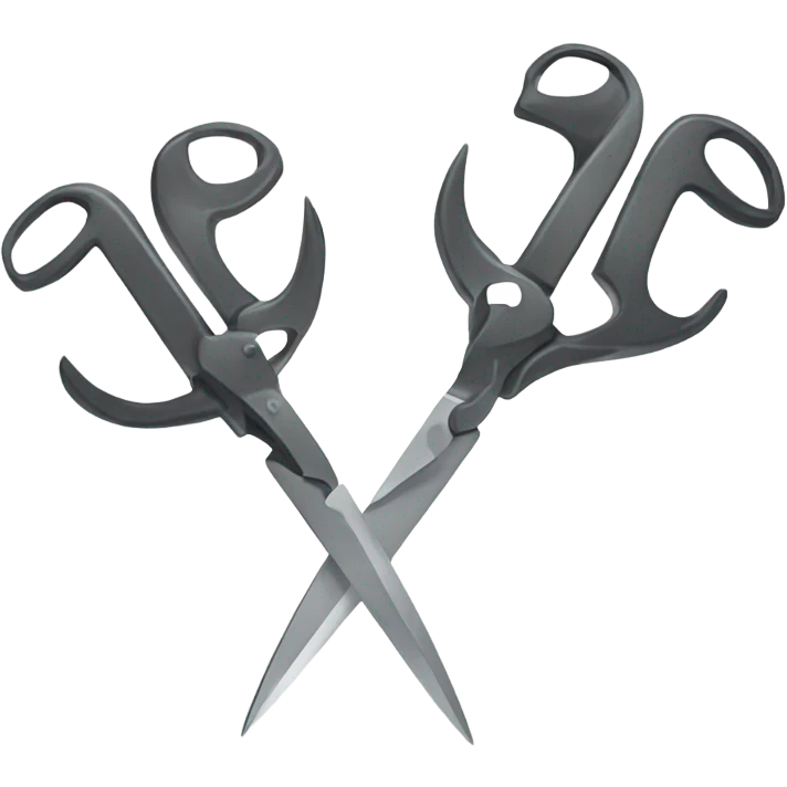 scissors with big muscles  emoji
