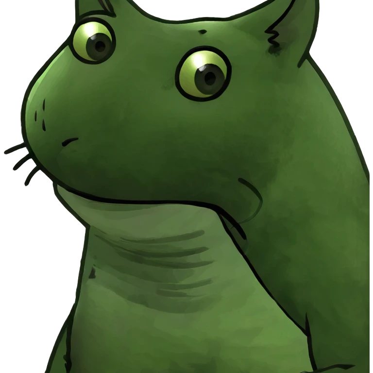 CAT BITING ITS LIP emoji