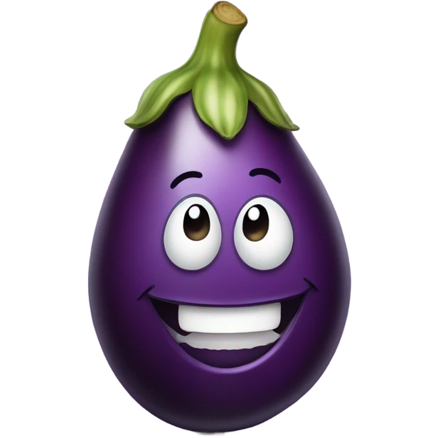 Laughing eggplant  emoji
