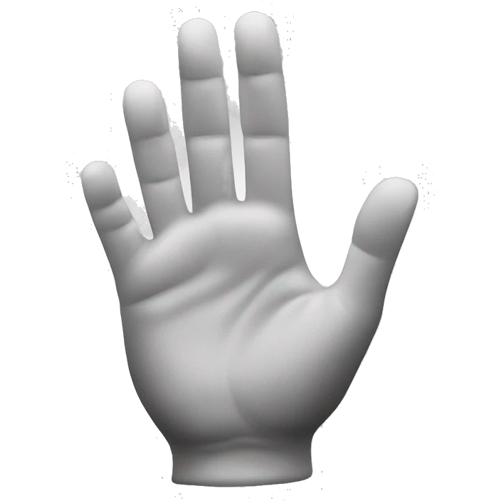 Create a hand to showing a small thing hint emoji