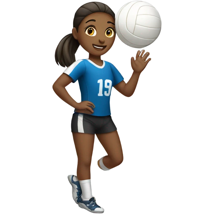 Girl playing volleyball  emoji