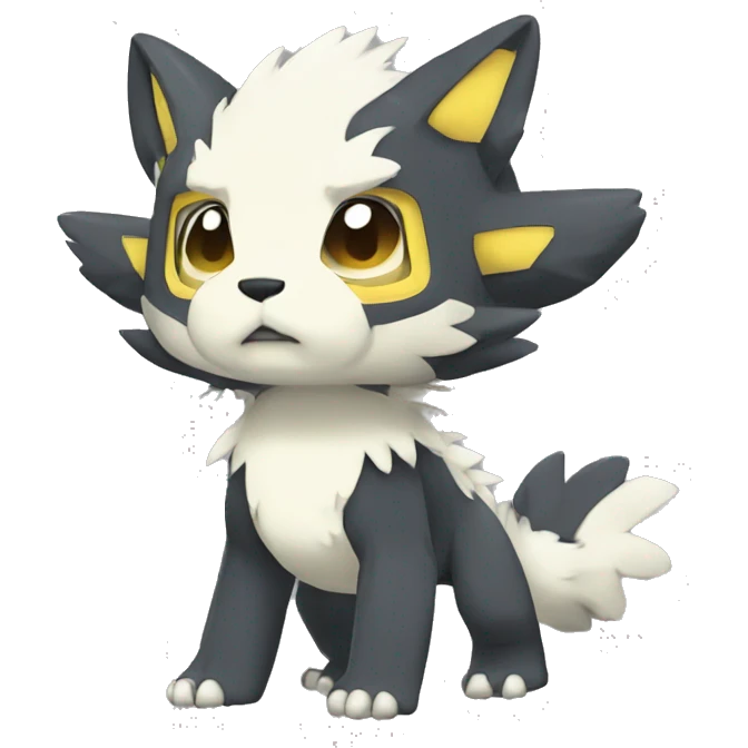 cute cool edgy Digimon-Fakemon-animal full body emoji