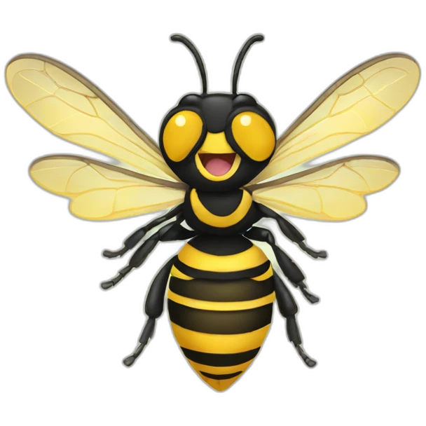 Happy wasp emoji