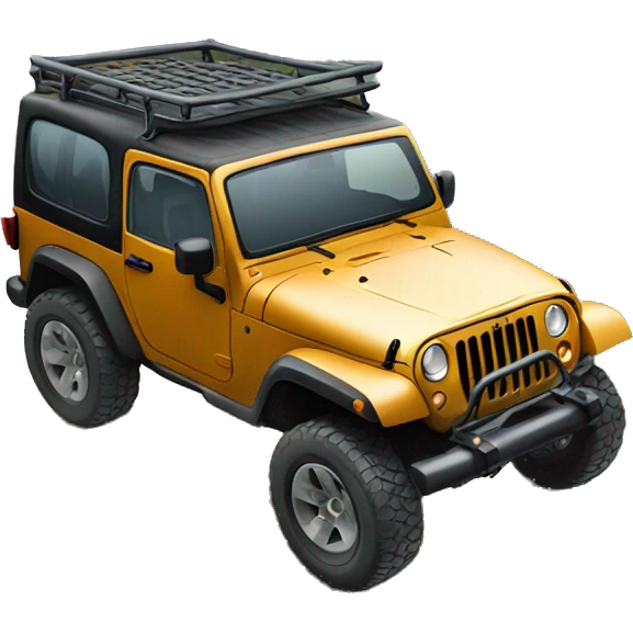 jeep wheeling over a mountain  emoji