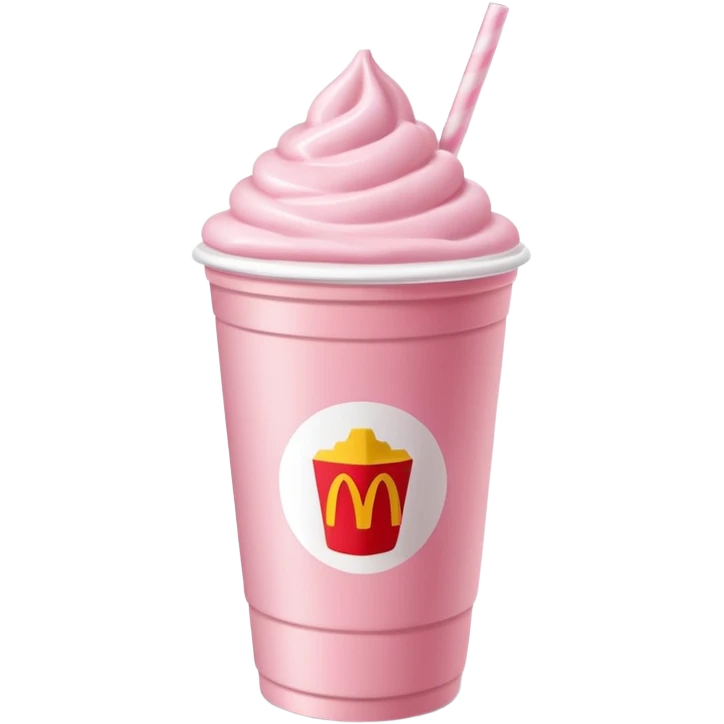erdbeer milchshake mcdonalds emoji