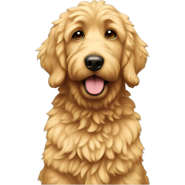 Labordoodle golden emoji