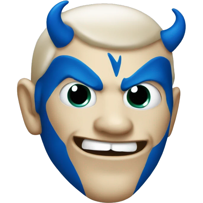 Blue Devil face  emoji