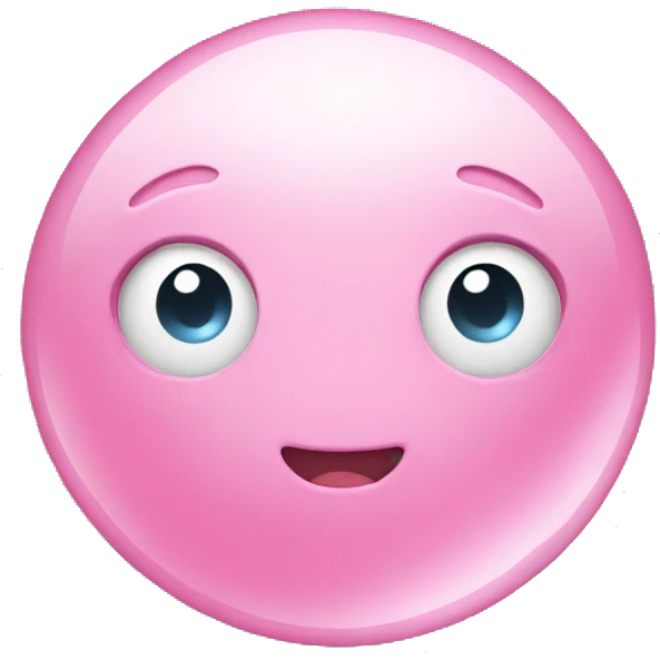 Pink bubble te emoji
