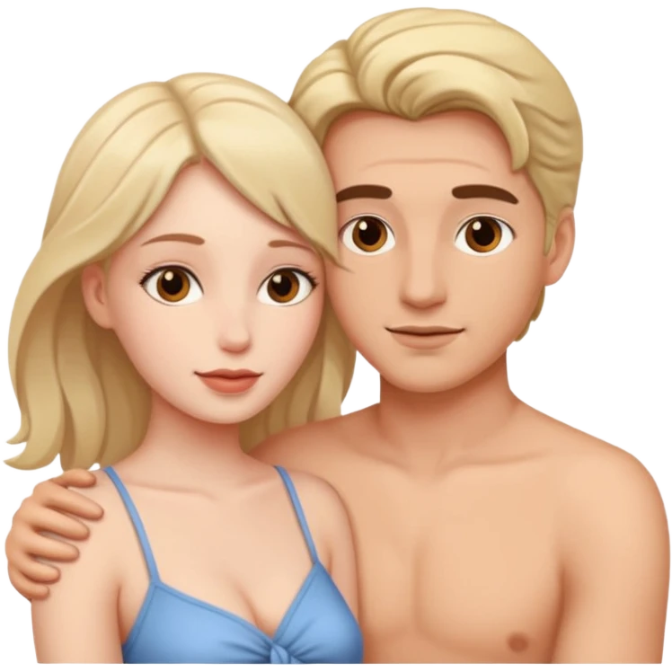 Homem com o pênis inserido dentro da vagina da mulher  emoji