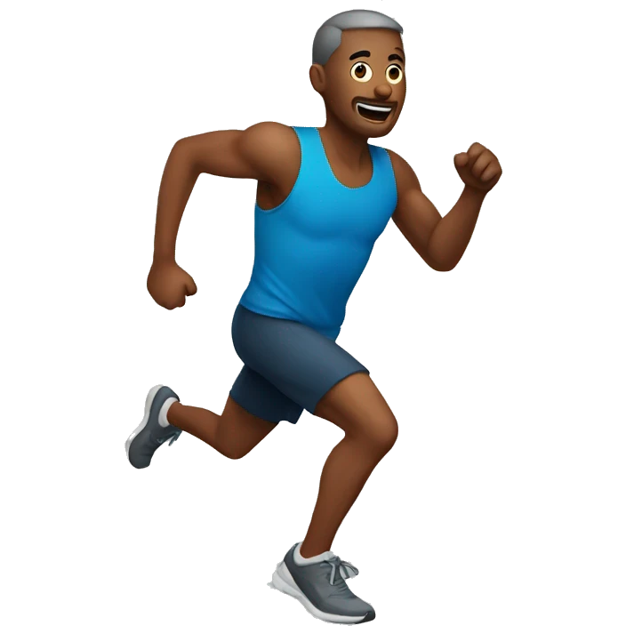 Man running emoji