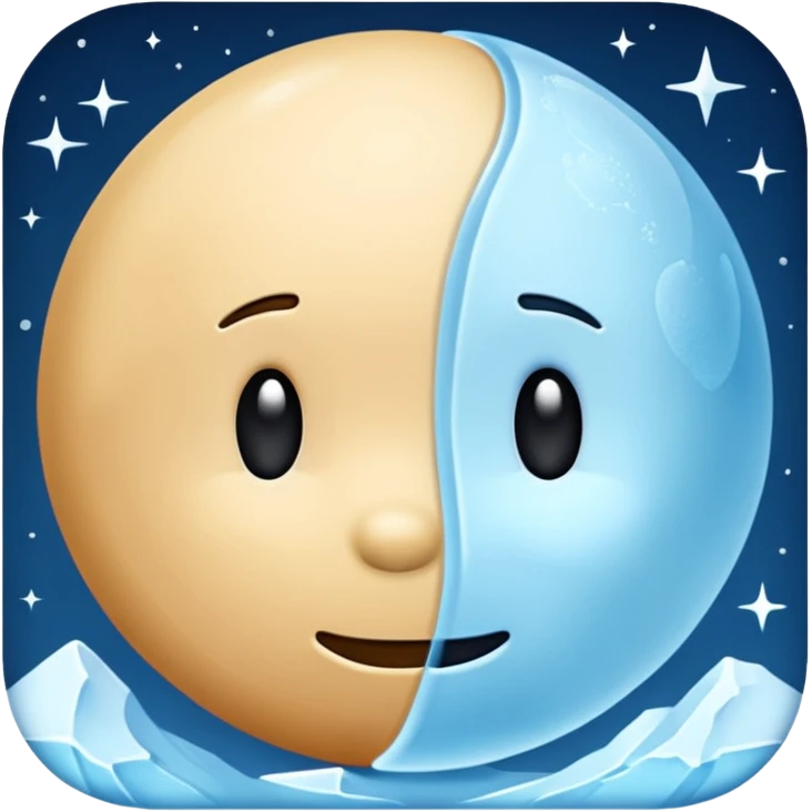 Pluto but in a blue color emoji