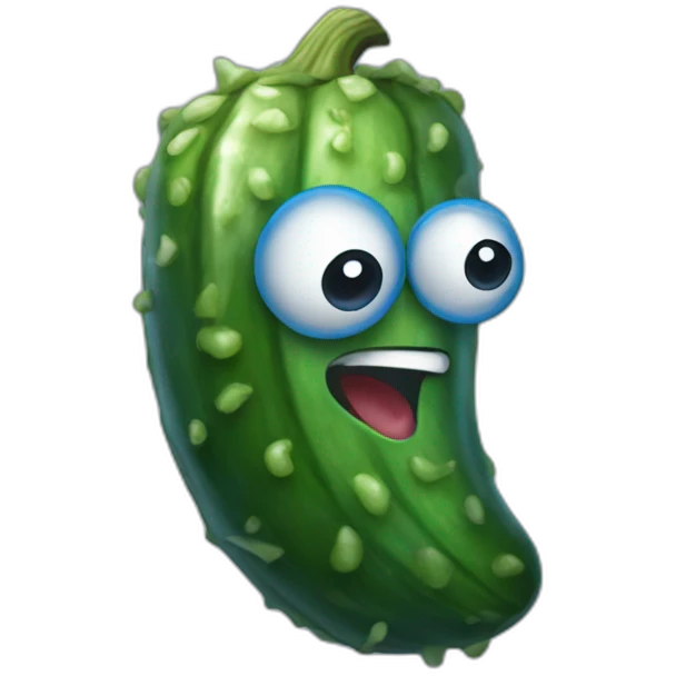 blue-pickle emoji