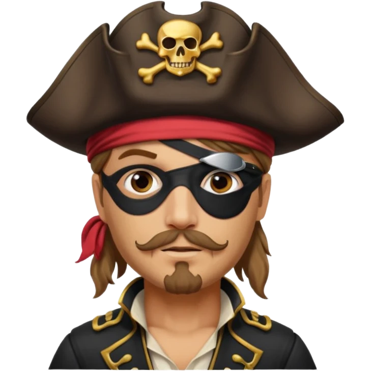 pirate ship captain eyepatch emoji