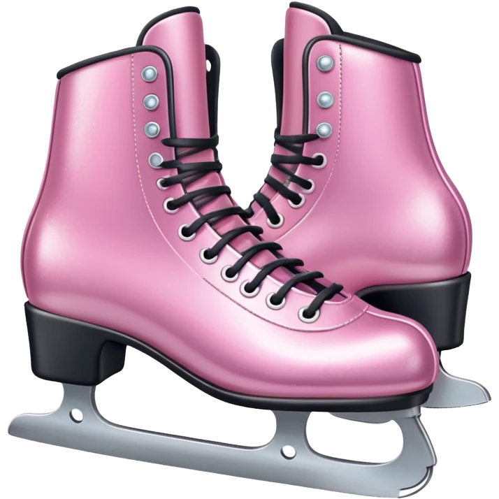Pink ice skates  emoji