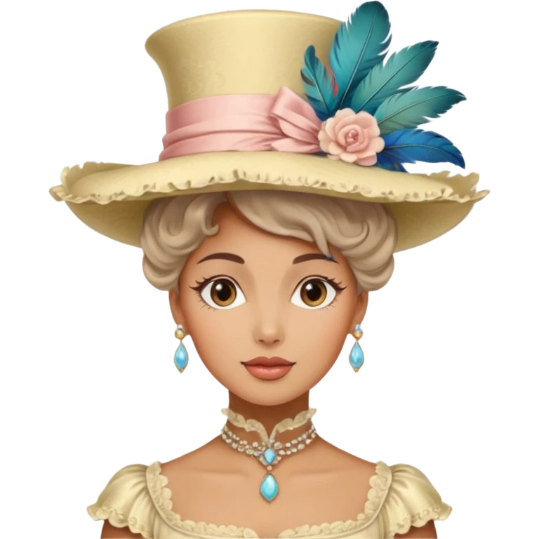 Vintage rococo (hat only) emoji