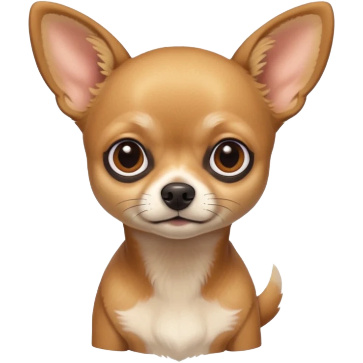 
 Sitting all tan deer-head chihuahua  emoji