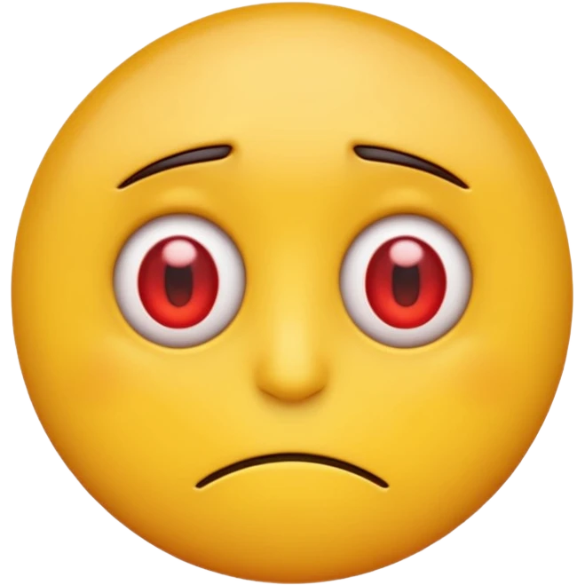 tired emoji with red veiny eyes emoji