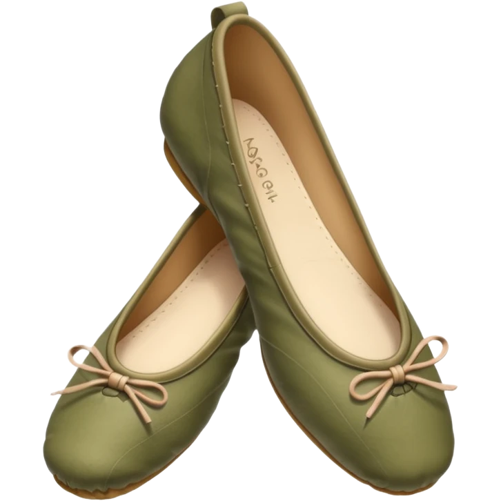 Khaki Ballet shoes emoji