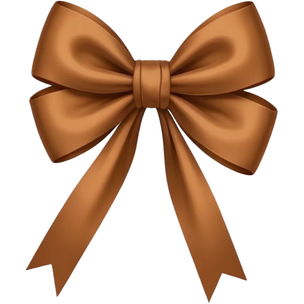 Brown narrow bow emoji
