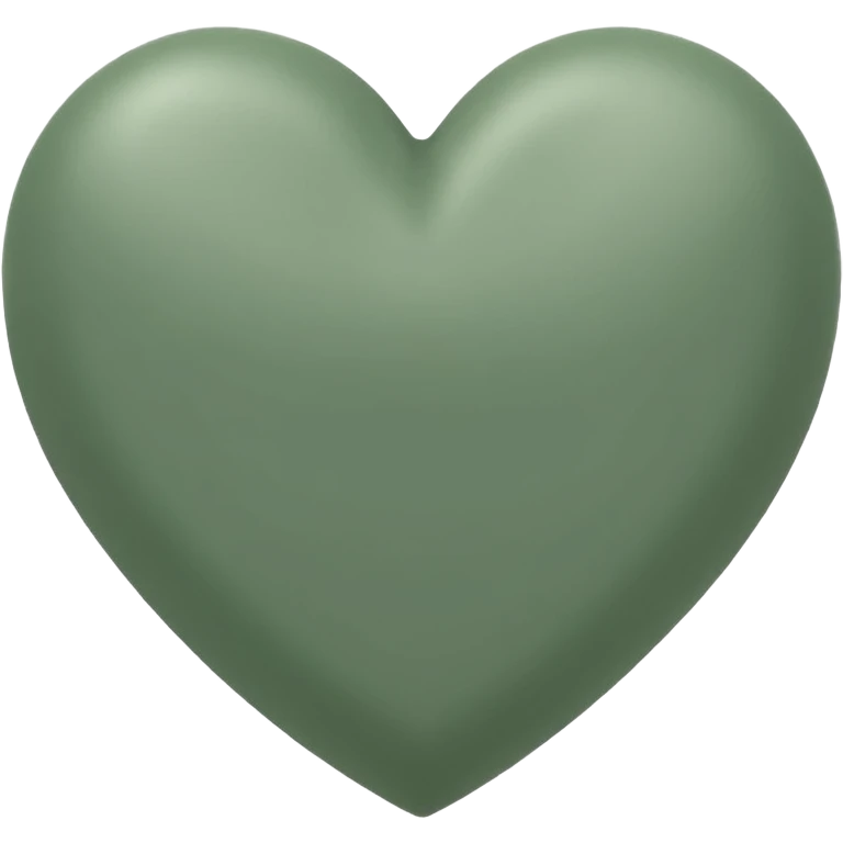 Sage green heart emoji