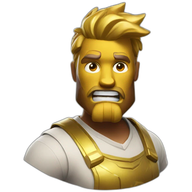 Midas from Fortnite angry emoji