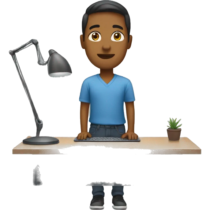 Person at a standing desk emoji