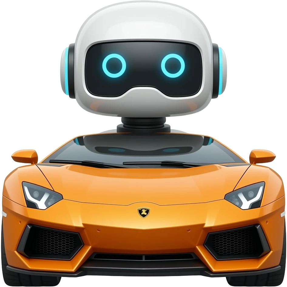 lamborghini delivery robot emoji