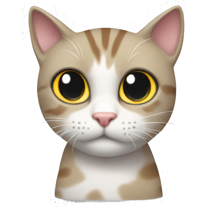 cat with drowing emoji