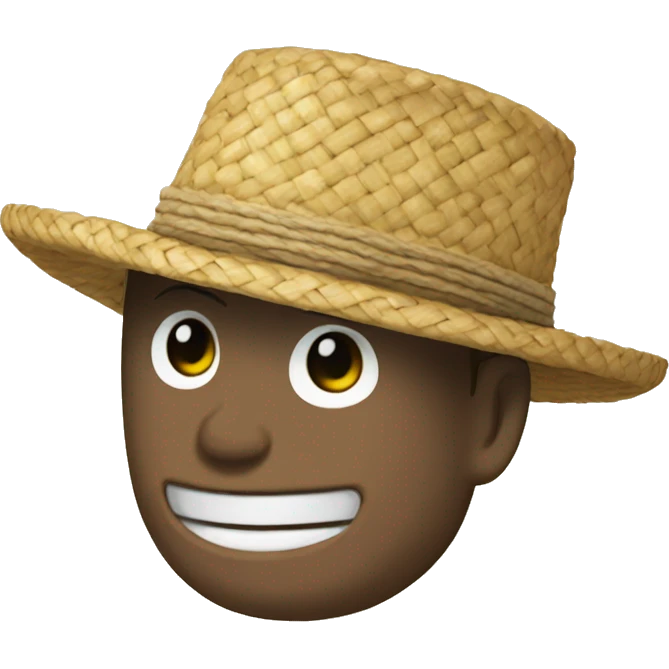 One Piece Straw Hat emoji