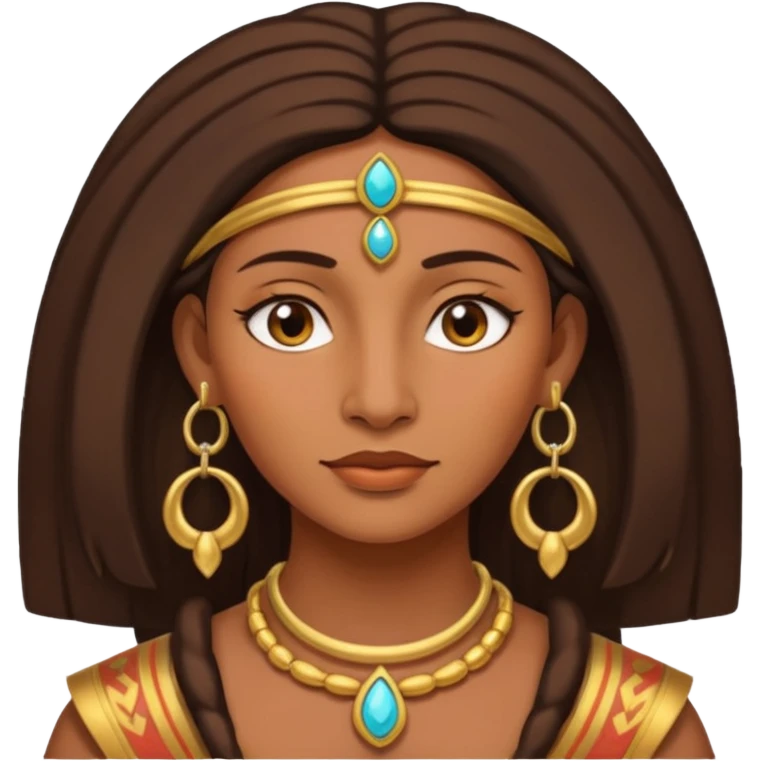 ancient Incadian woman with earrring emoji