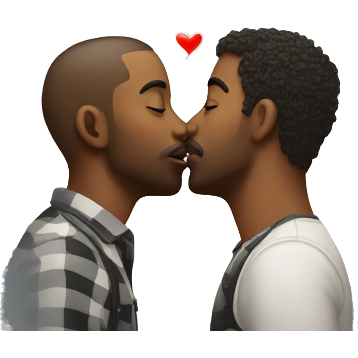 A gay man sending a kiss emoji