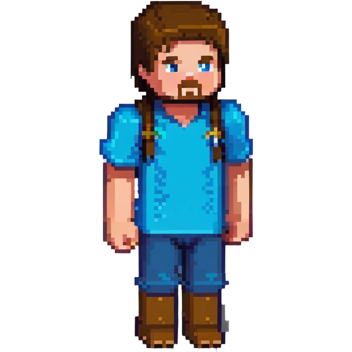 Minecraft Steve character emoji