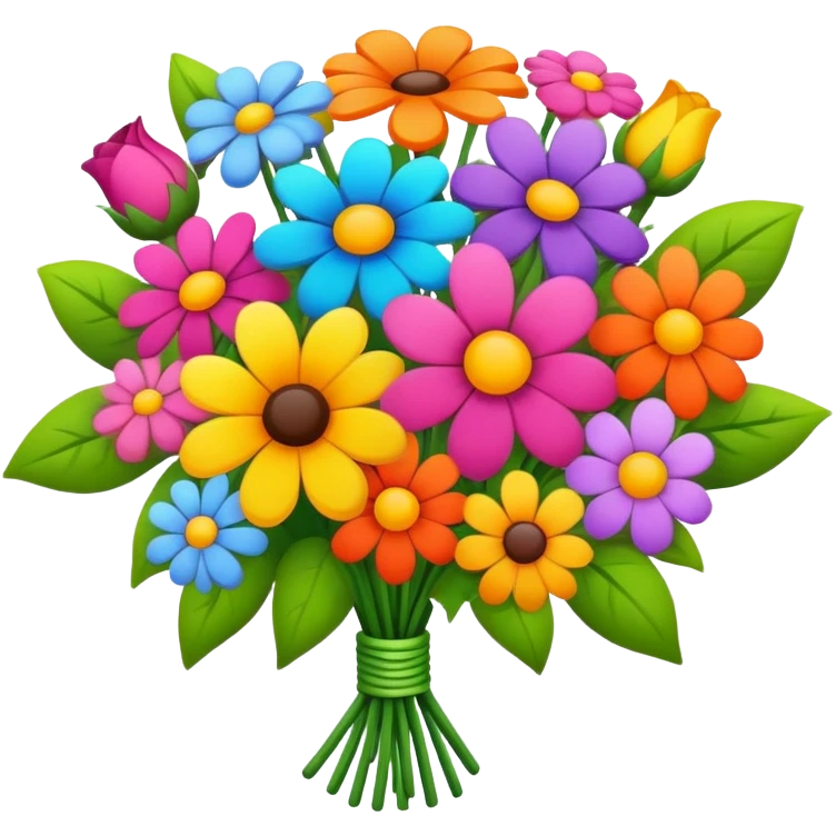 Cute flowers emoji