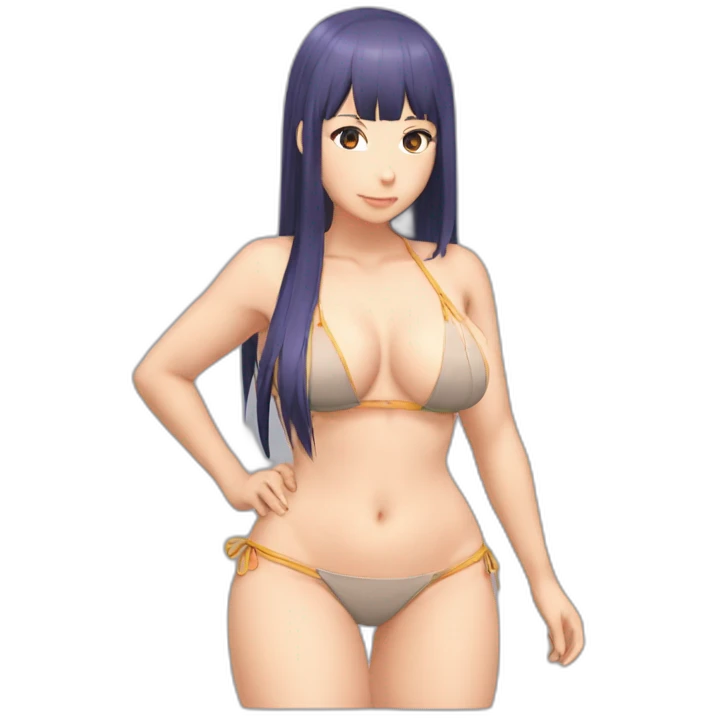 hinata hyuga full body pawg micro bikini back focus emoji