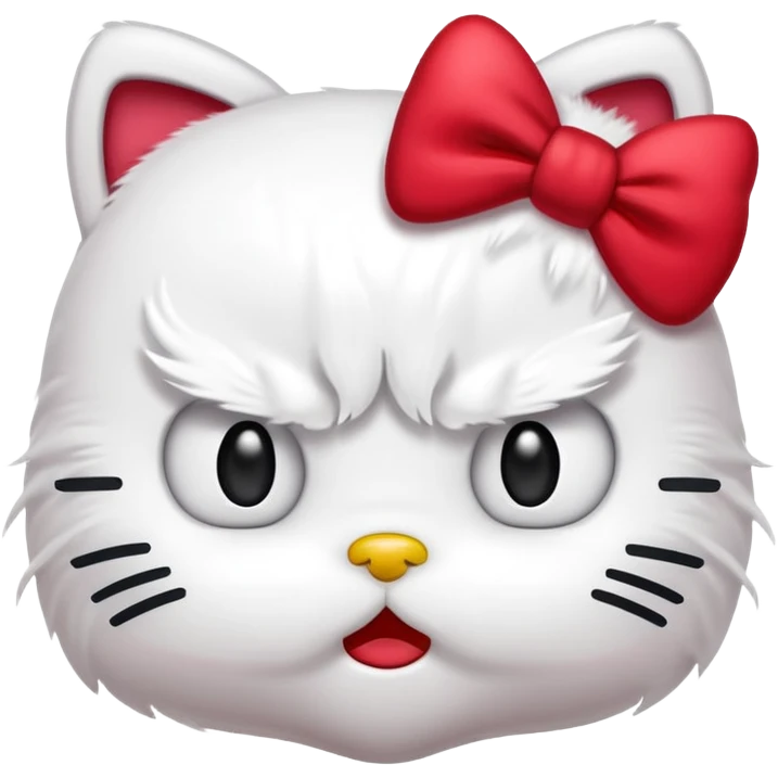 Angry hello kitty  emoji