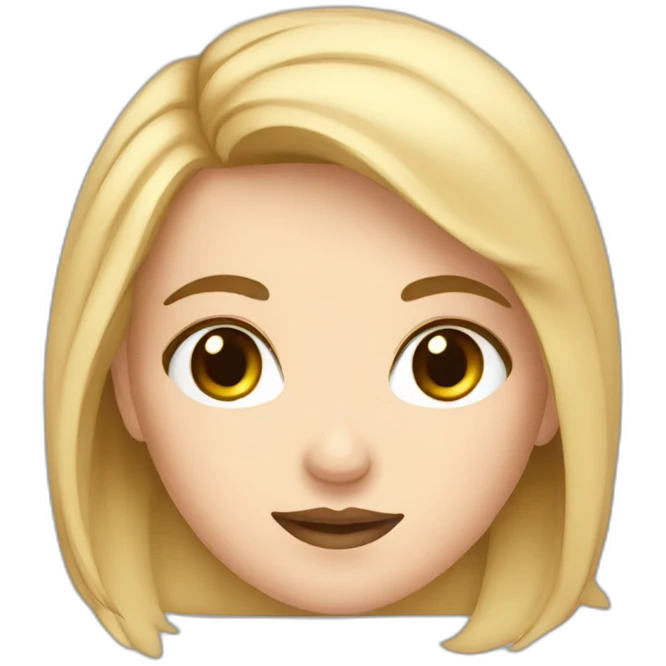 A gen-z white girl emoji