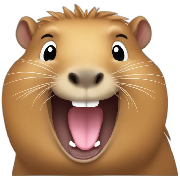 capybara laughing  emoji