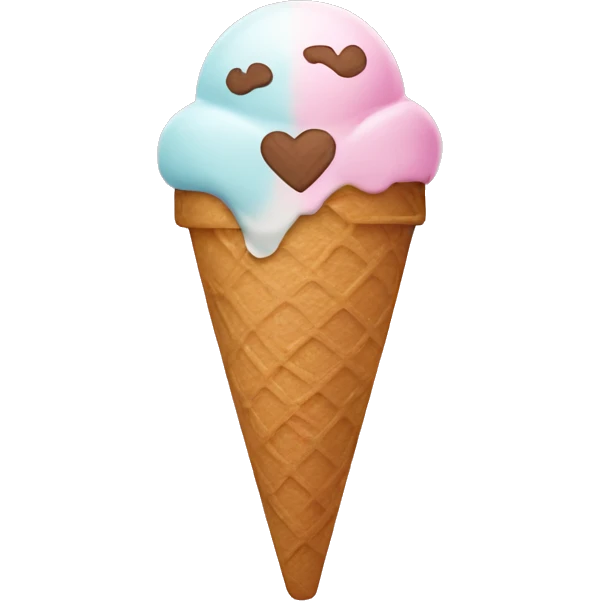 heart in ice cream  emoji