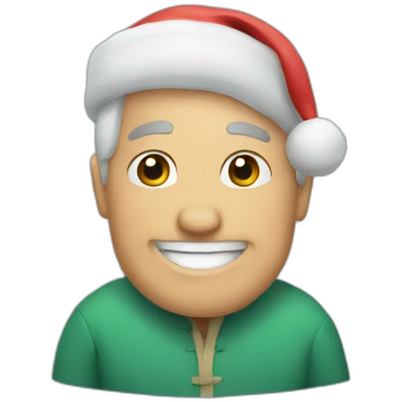 Happy christmas emoji