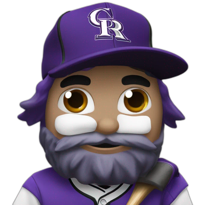dinger colorado rockies mascot emoji