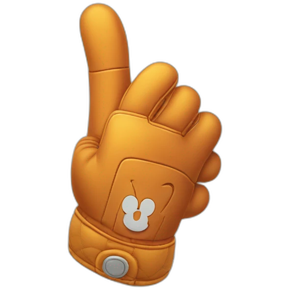 mickey mouse glove thumbs up emoji