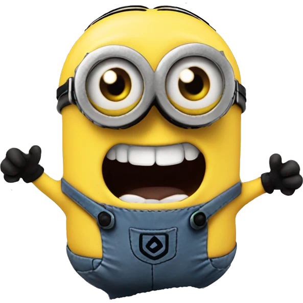 Minion in front of a pile of salt grinning emoji