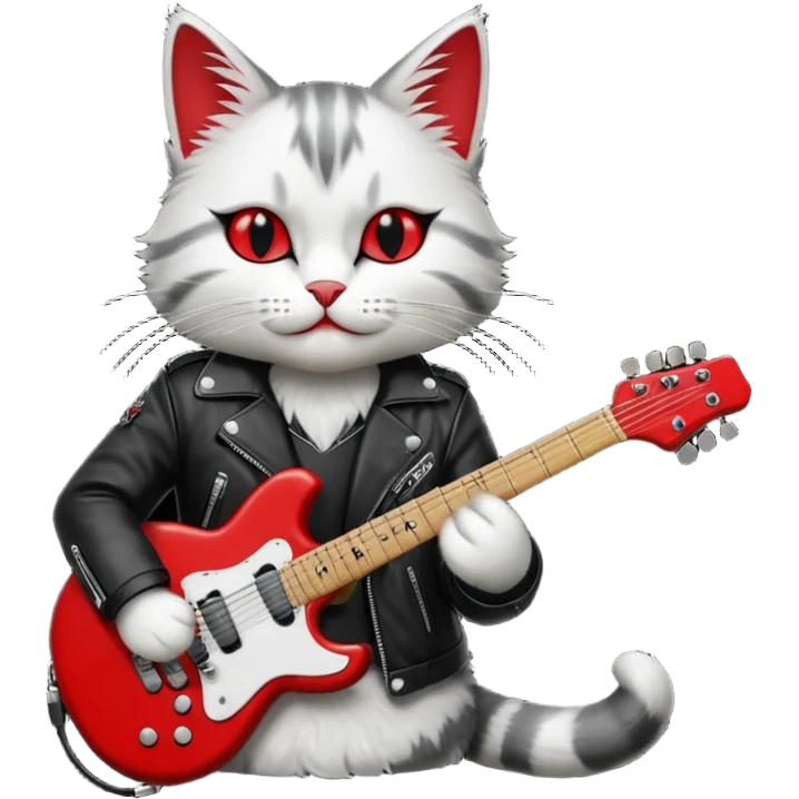 rock n roll cat emoji
