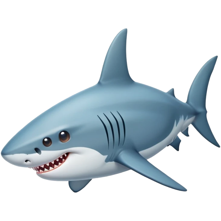 A Shark with 3  and ahora emoji