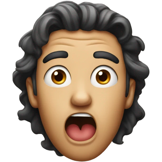 Stunned with a hand on the mouth  emoji