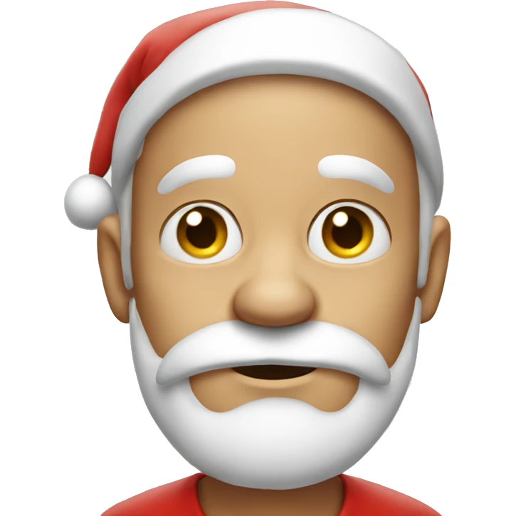 santa claus rolling his eyes emoji